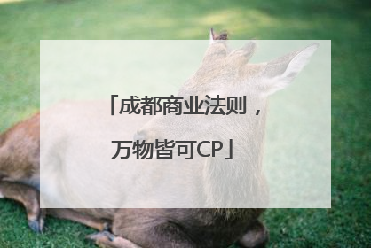 成都商业法则，万物皆可CP
