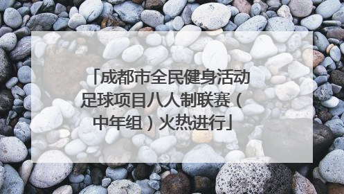 成都市全民健身活动足球项目八人制联赛（中年组）火热进行