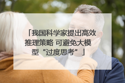 我国科学家提出高效推理策略 可避免大模型“过度思考”