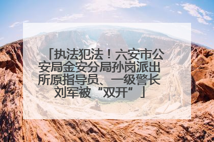 执法犯法!六安市公安局金安分局孙岗派出所原指导员、一级警长刘军被“双开”