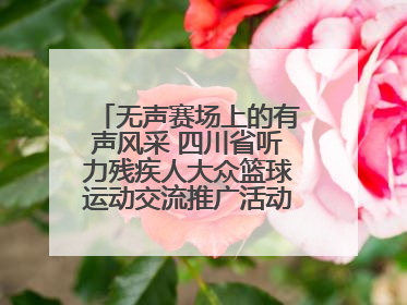 无声赛场上的有声风采 四川省听力残疾人大众篮球运动交流推广活动圆满落幕