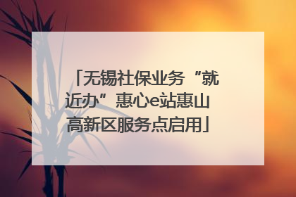 无锡社保业务“就近办”惠心e站惠山高新区服务点启用