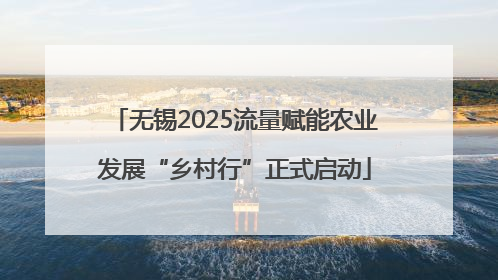 无锡2025流量赋能农业发展“乡村行”正式启动