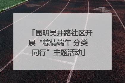 昆明吴井路社区开展“粽情端午 分类同行”主题活动