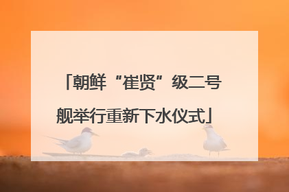 朝鲜“崔贤”级二号舰举行重新下水仪式