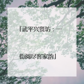 武平兴贤坊：一街阅尽客家韵