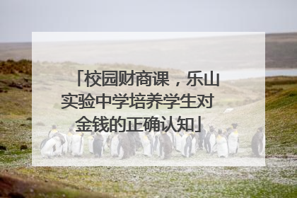 校园财商课，乐山实验中学培养学生对金钱的正确认知