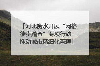 河北衡水开展“网格徒步踏查”专项行动 推动城市精细化管理