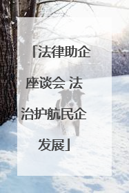 法律助企座谈会 法治护航民企发展
