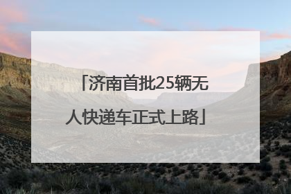 济南首批25辆无人快递车正式上路