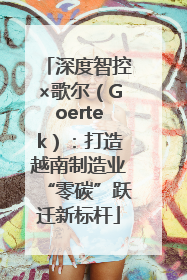 深度智控×歌尔（Goertek）：打造越南制造业“零碳”跃迁新标杆