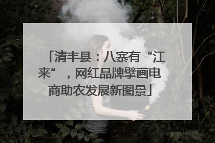 清丰县：八寨有“江来”，网红品牌擘画电商助农发展新图景
