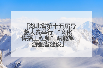 湖北省第十五届导游大赛举行 “文化传播工程师”赋能旅游强省建设