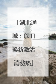 湖北通城：以旧换新激活消费热