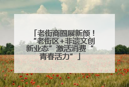 老街商圈展新颜！“老街区+非遗文创新业态”激活消费“青春活力”