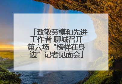 致敬劳模和先进工作者 聊城召开第六场“榜样在身边”记者见面会