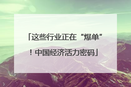 这些行业正在“爆单”！中国经济活力密码