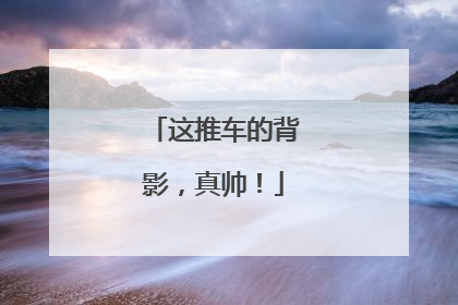 这推车的背影，真帅！