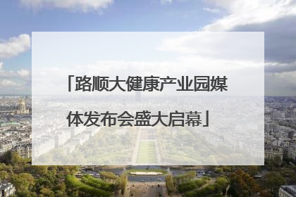 路顺大健康产业园媒体发布会盛大启幕