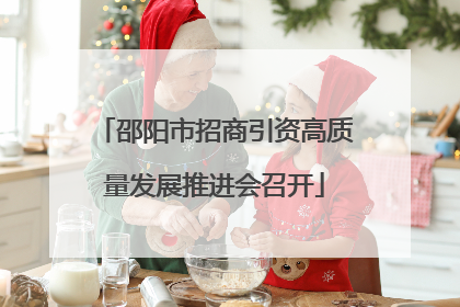 邵阳市招商引资高质量发展推进会召开