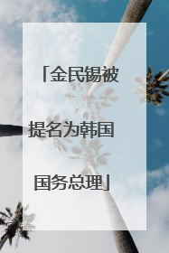 金民锡被提名为韩国国务总理