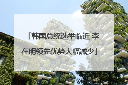 韩国总统选举临近 李在明领先优势大幅减少