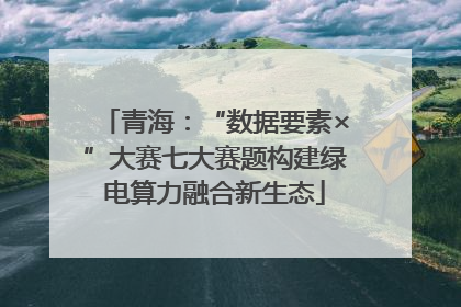 青海：“数据要素×”大赛七大赛题构建绿电算力融合新生态
