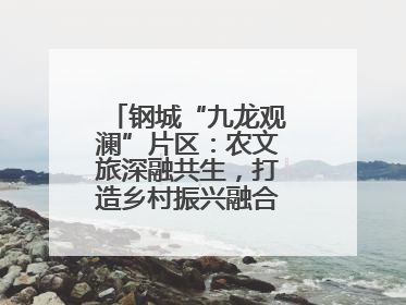 钢城“九龙观澜”片区：农文旅深融共生，打造乡村振兴融合发展新实践