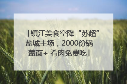 镇江美食空降“苏超”盐城主场，2000份锅盖面+ 肴肉免费吃