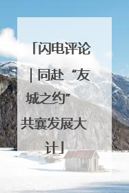 闪电评论｜同赴“友城之约” 共襄发展大计