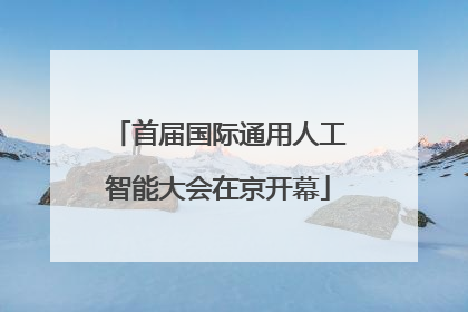 首届国际通用人工智能大会在京开幕