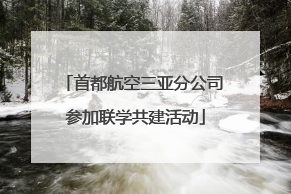 首都航空三亚分公司参加联学共建活动