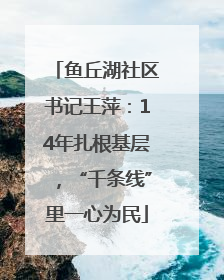 鱼丘湖社区书记王萍：14年扎根基层，“千条线”里一心为民