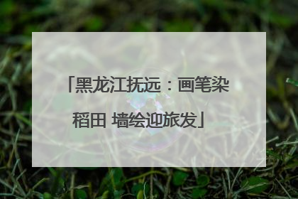 黑龙江抚远：画笔染稻田 墙绘迎旅发