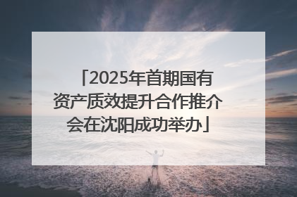 2025年首期国有资产质效提升合作推介会在沈阳成功举办