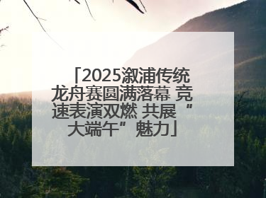 2025溆浦传统龙舟赛圆满落幕 竞速表演双燃 共展“大端午”魅力