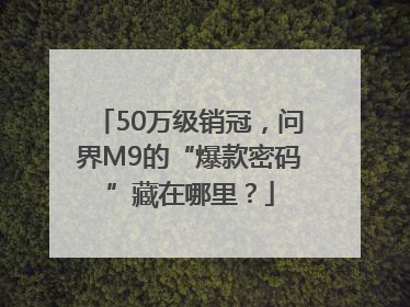 50万级销冠，问界M9的“爆款密码”藏在哪里？